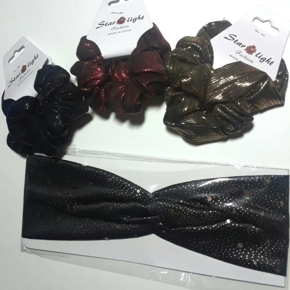 Metallic Hair Accessories Bundle